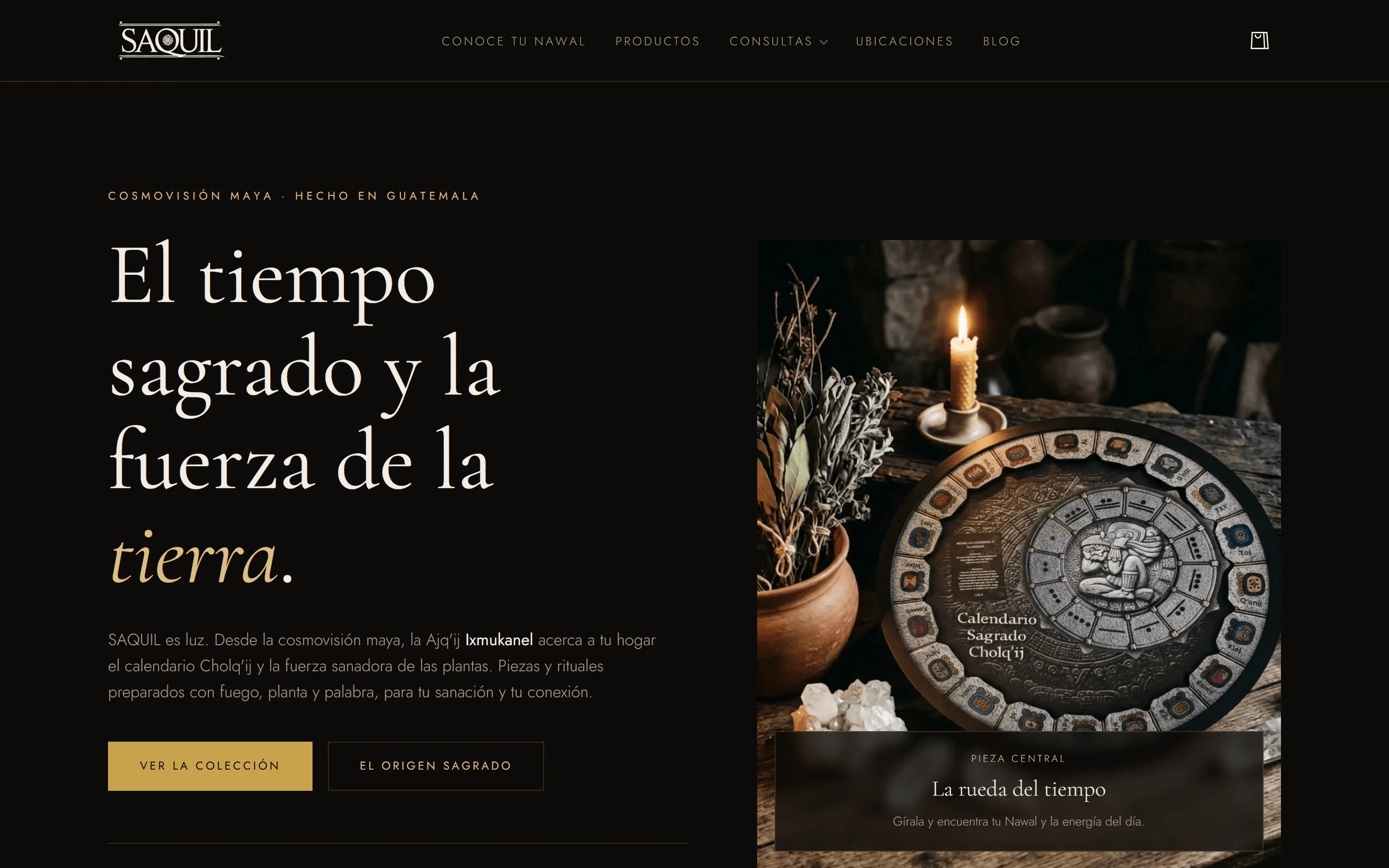Home page of Saquil
